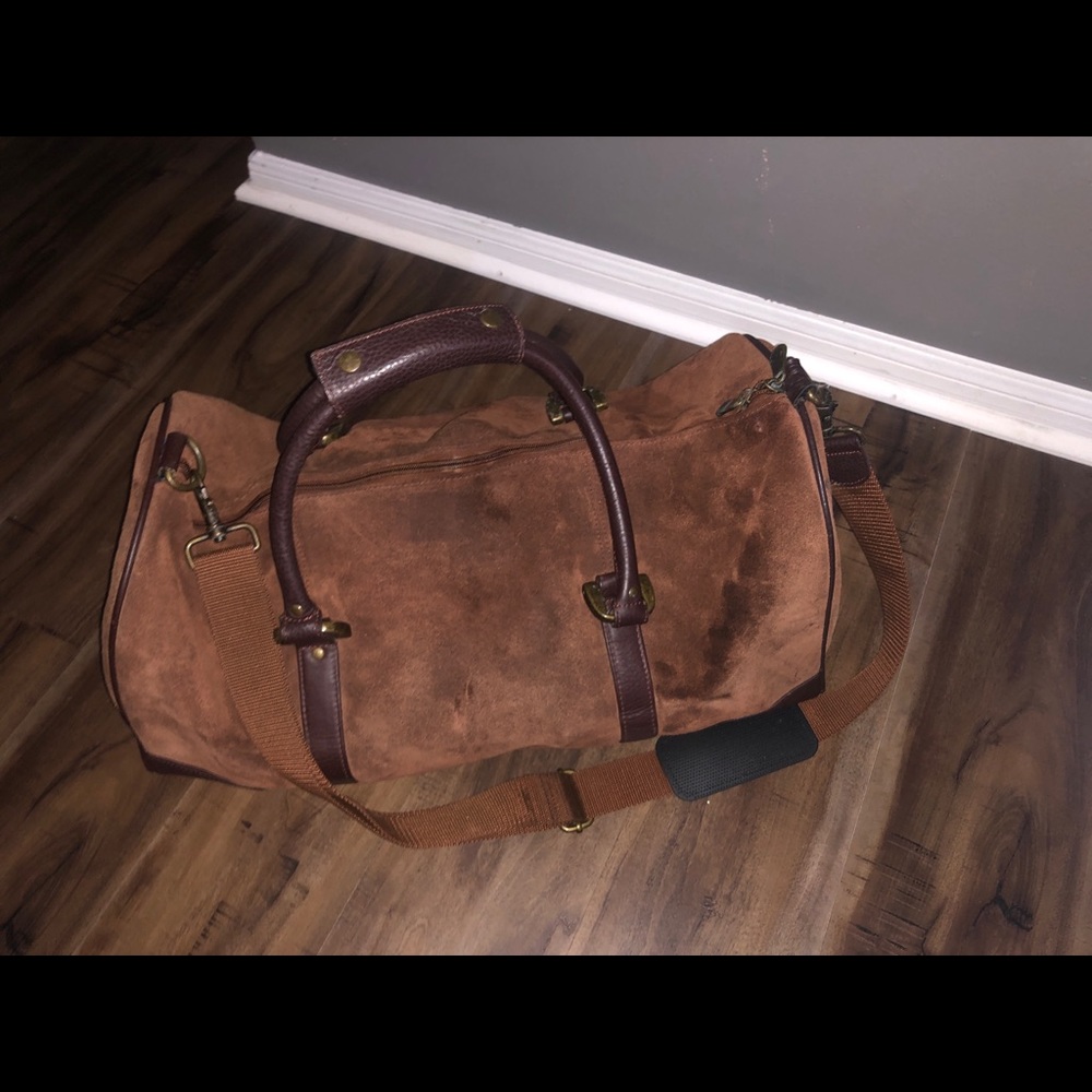 Marlboro Suede Leather Duffle Bag